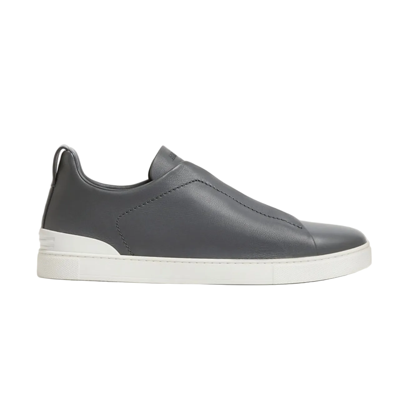 Zegna DARK GREY TRIPLE STITCH™ SECONDSKIN SNEAKERS
