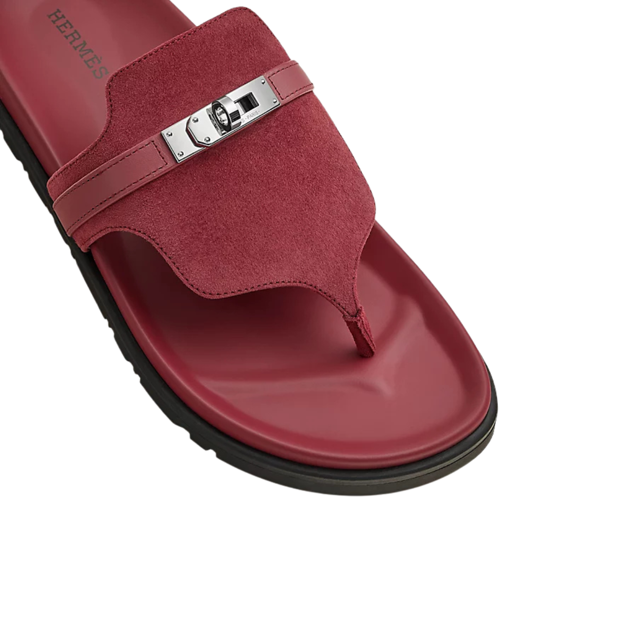 Hermès Empire Sandal - Rose /Lie de Vin