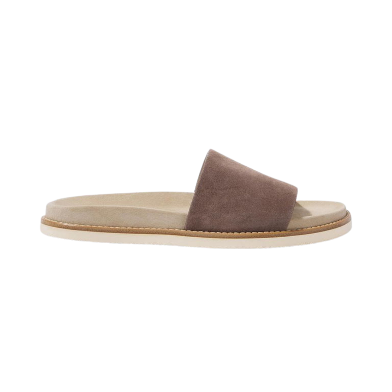 Brunello cucinelli suede slippers brown