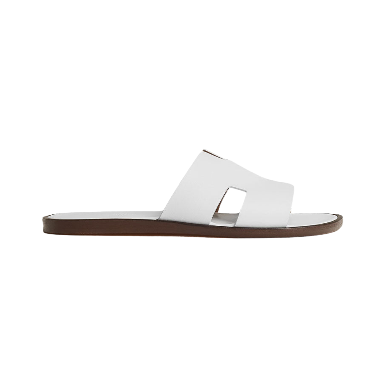 Hermes Izmir Sandal Blanc Smooth Calfskin Leather