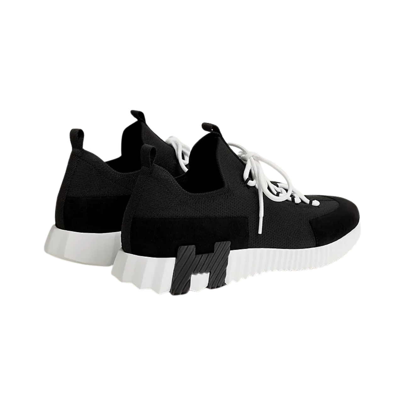Hermes Paris Lift Slip-On Noir Blanc Sneaker