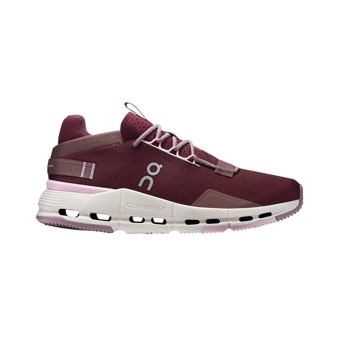 On Running Women's Cloudnova 2 in Maroon/Peony