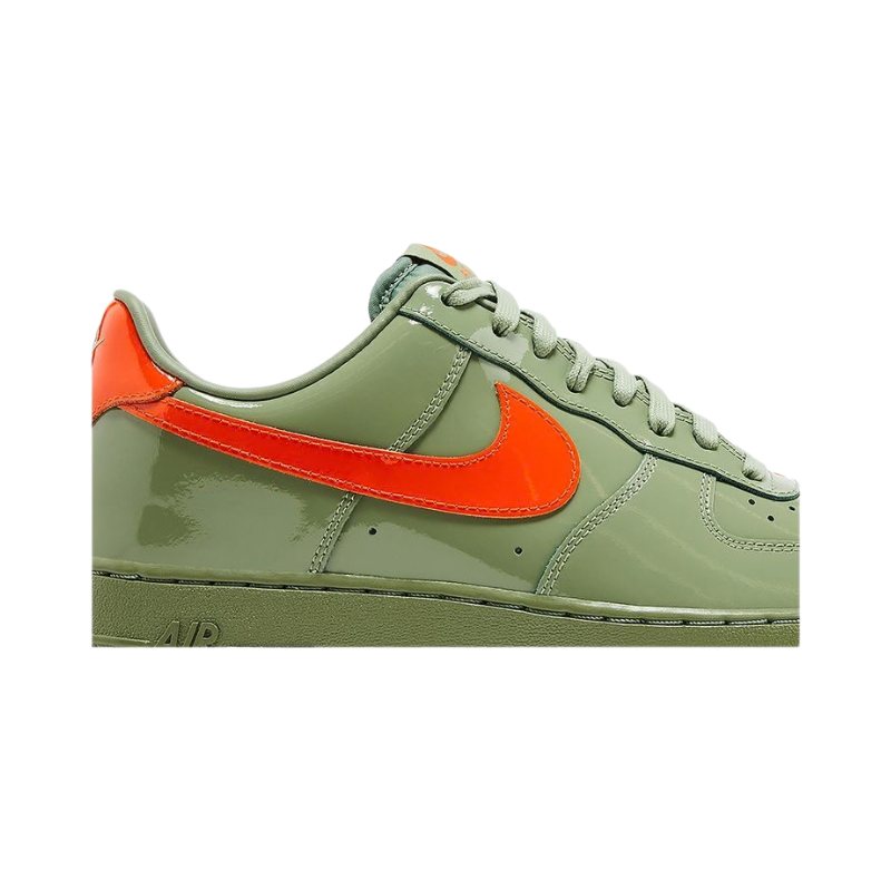 Nike air force 1 low premium oil green safety orange