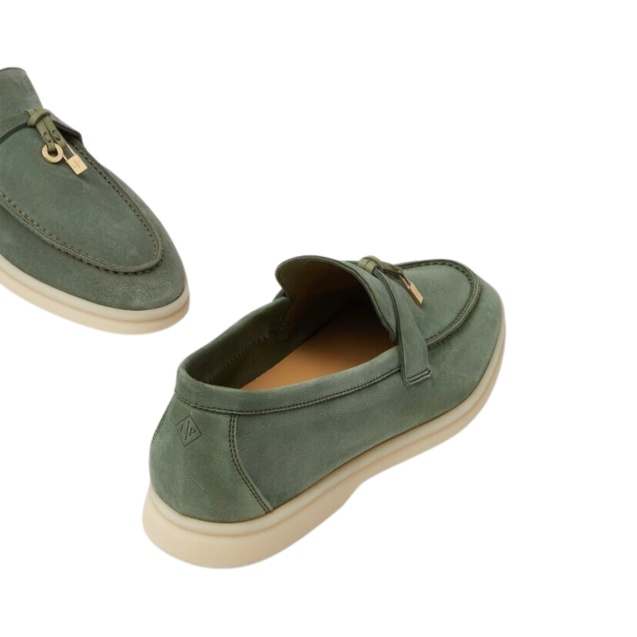 Loro Piana Summer Charms Walk Loafer Suede Green Lagoon (518W)