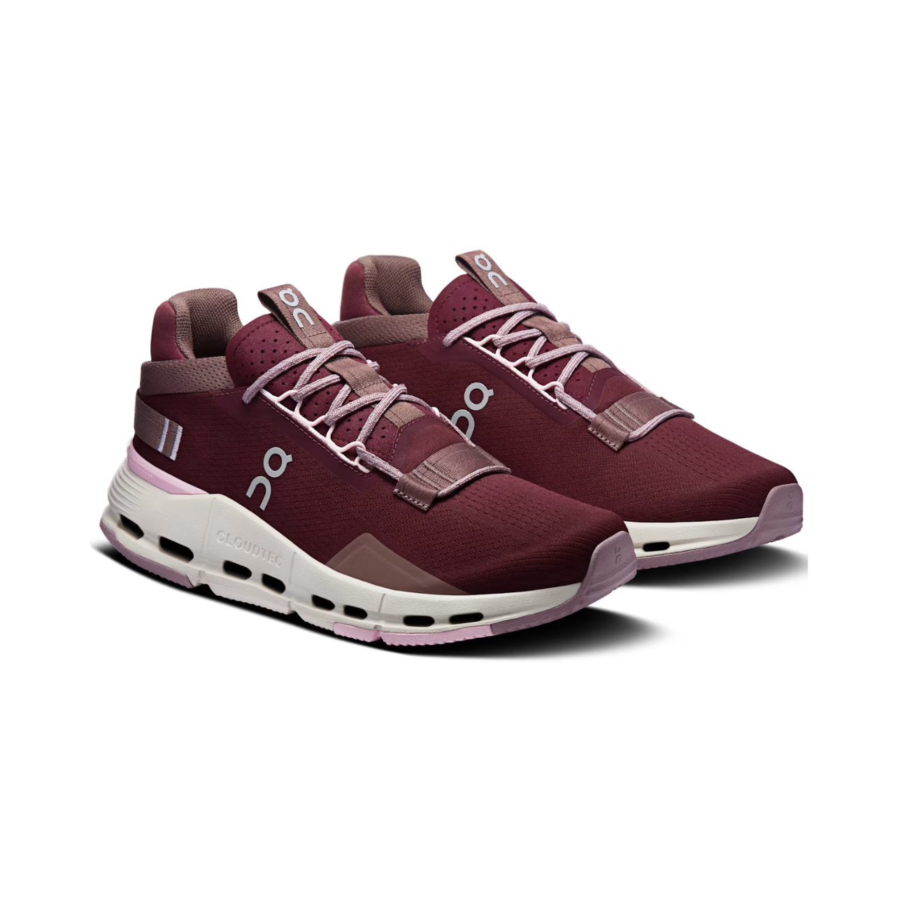 On Running Women's Cloudnova 2 in Maroon/Peony