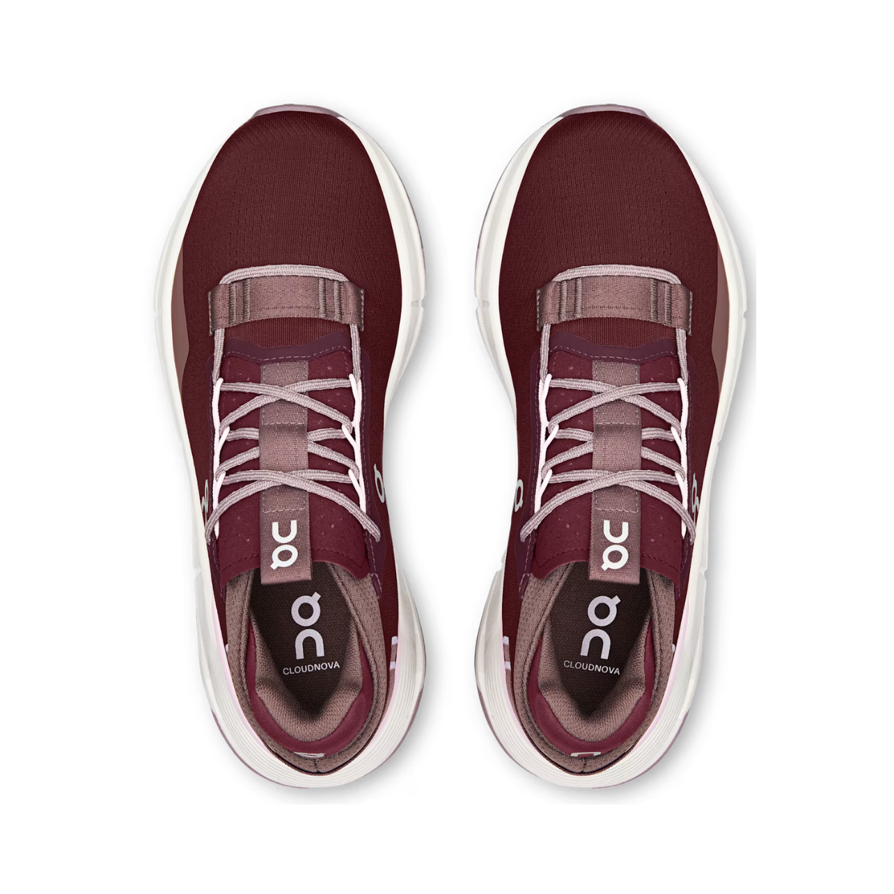 On Running Women's Cloudnova 2 in Maroon/Peony