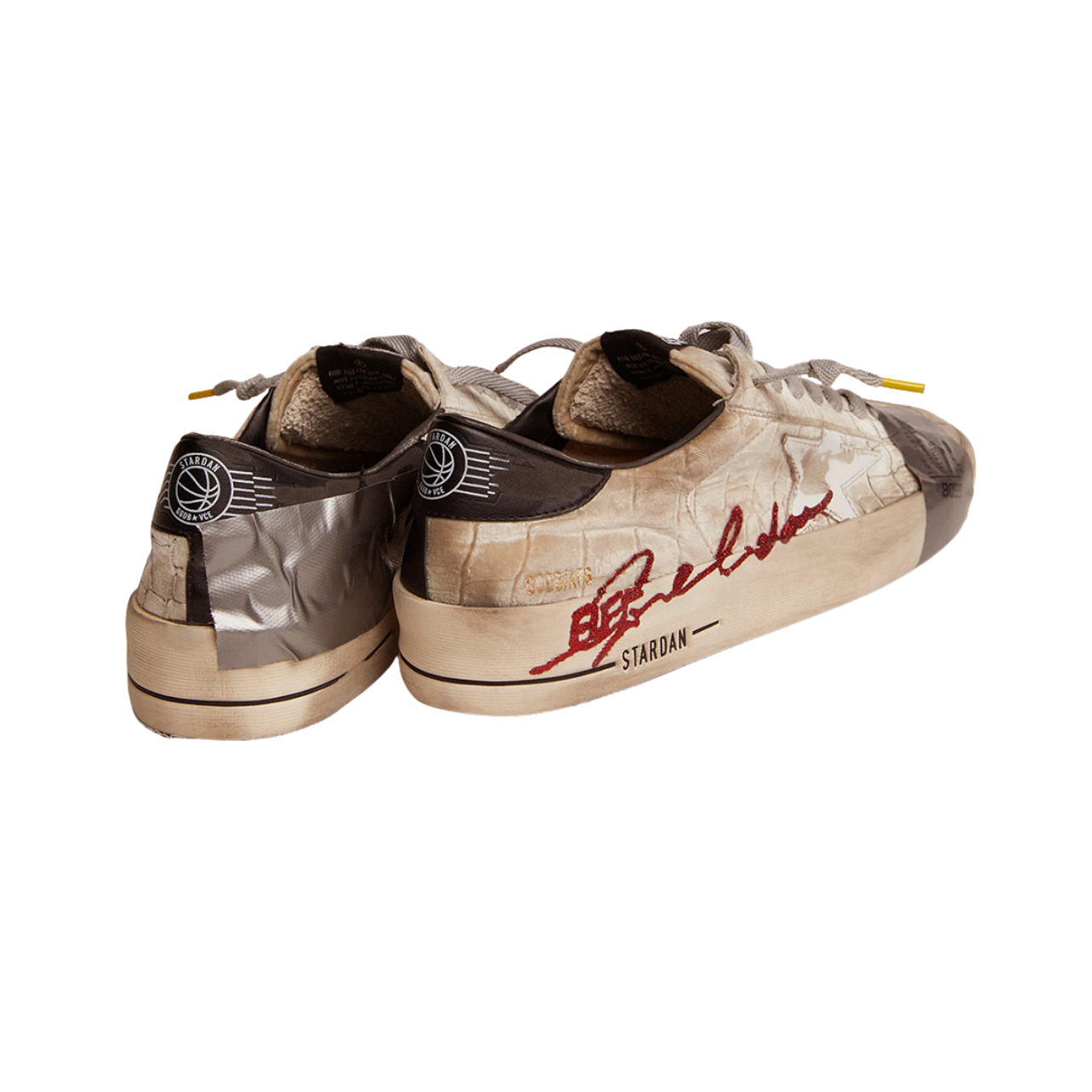 Golden Goose Giày  Stardan LAB ‘Beige Silver’