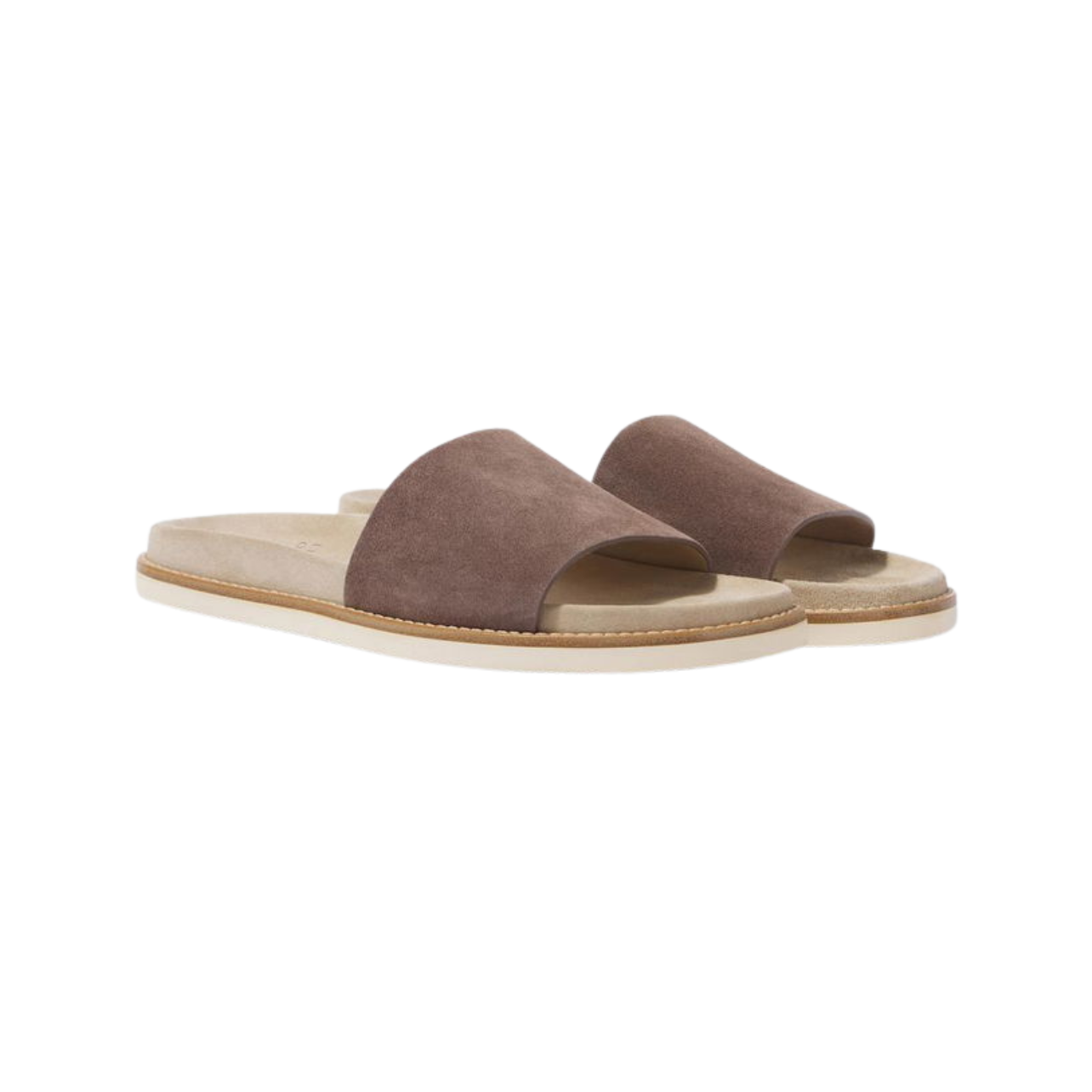 Brunello cucinelli suede slippers brown