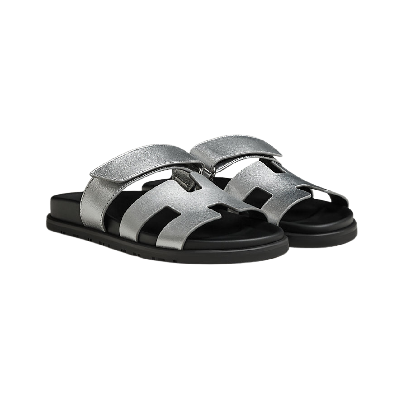 Hermès Chypre Sandals 'Gris Argenté'