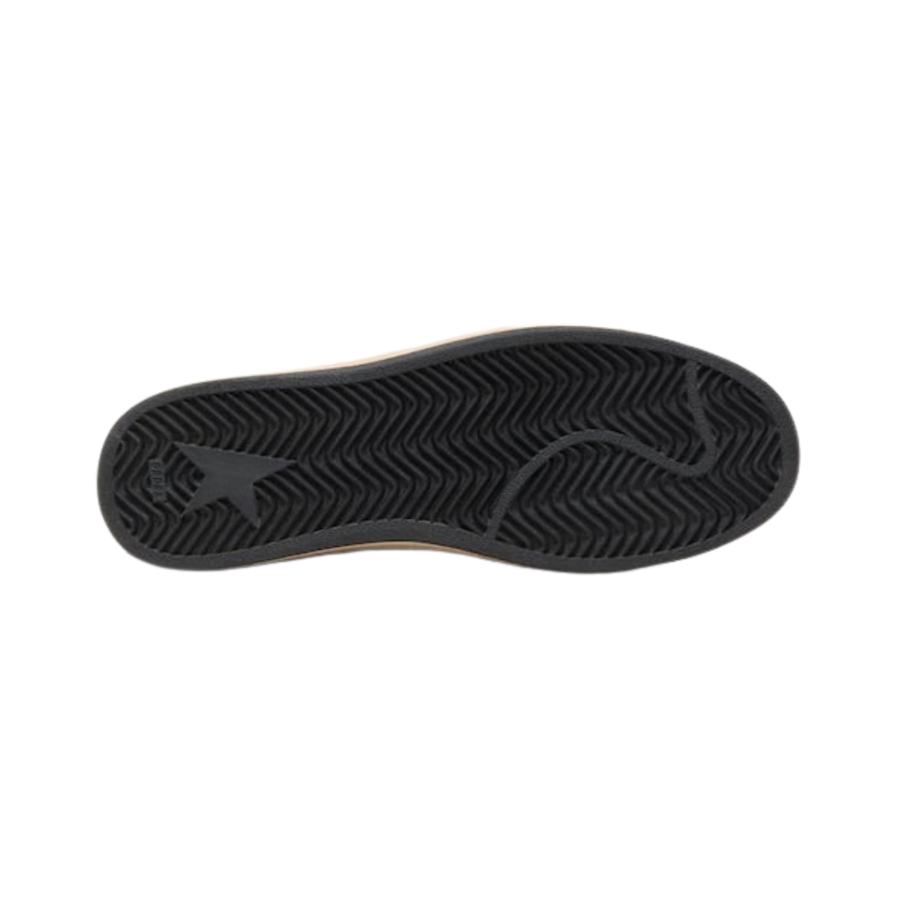 Golden Goose Ball Star in black nappa with black glitter star and suede heel tab(women)