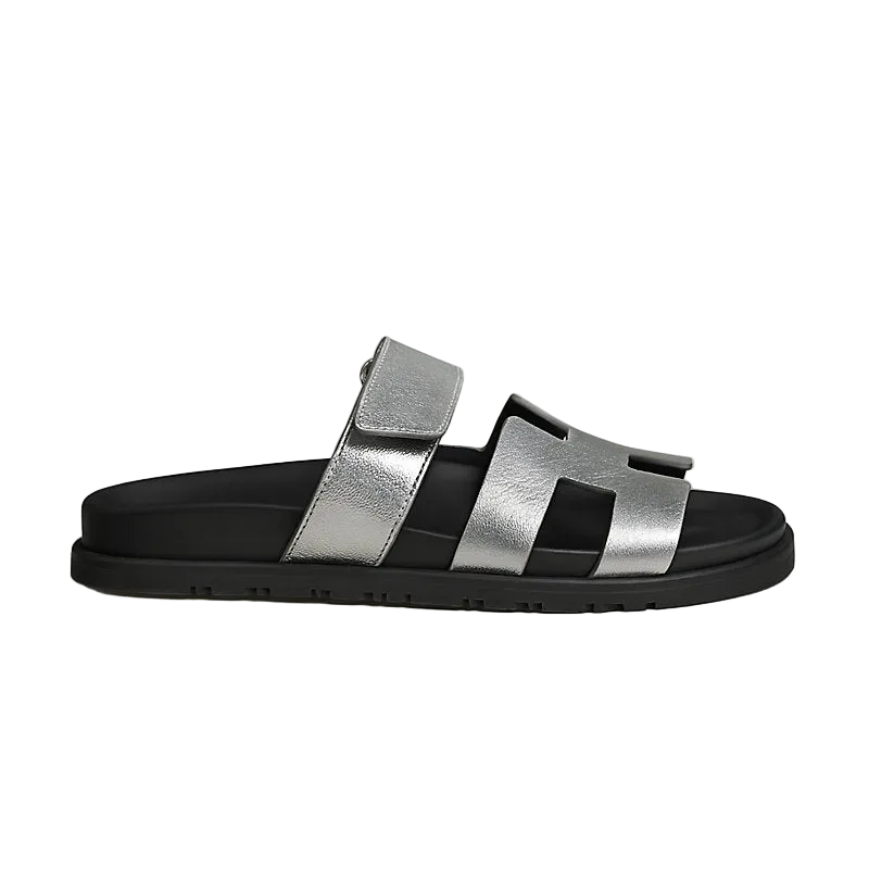 Hermès Chypre Sandals 'Gris Argenté'