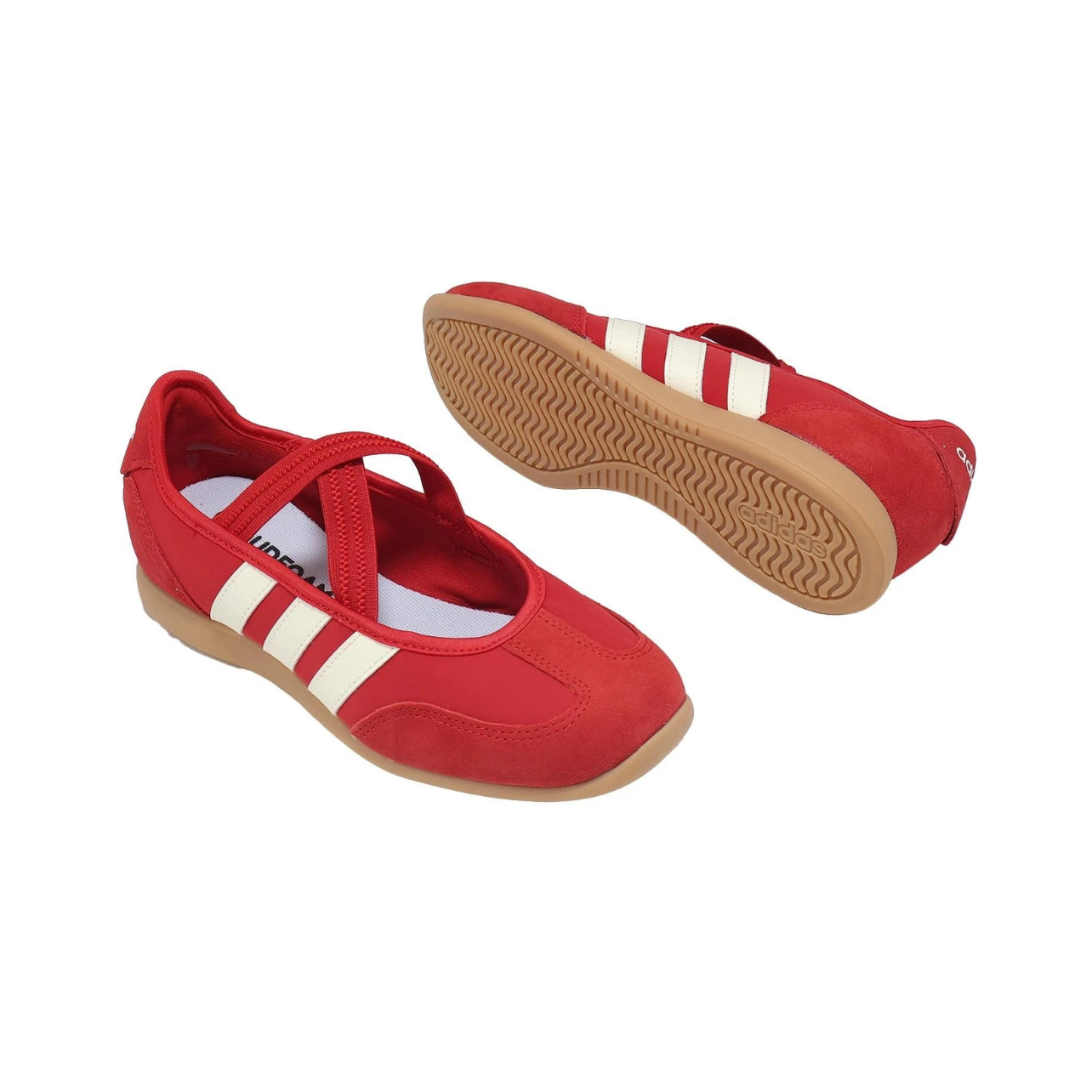 Adidas Barreda Mary Jane Better Scarlet Off White ballet falts