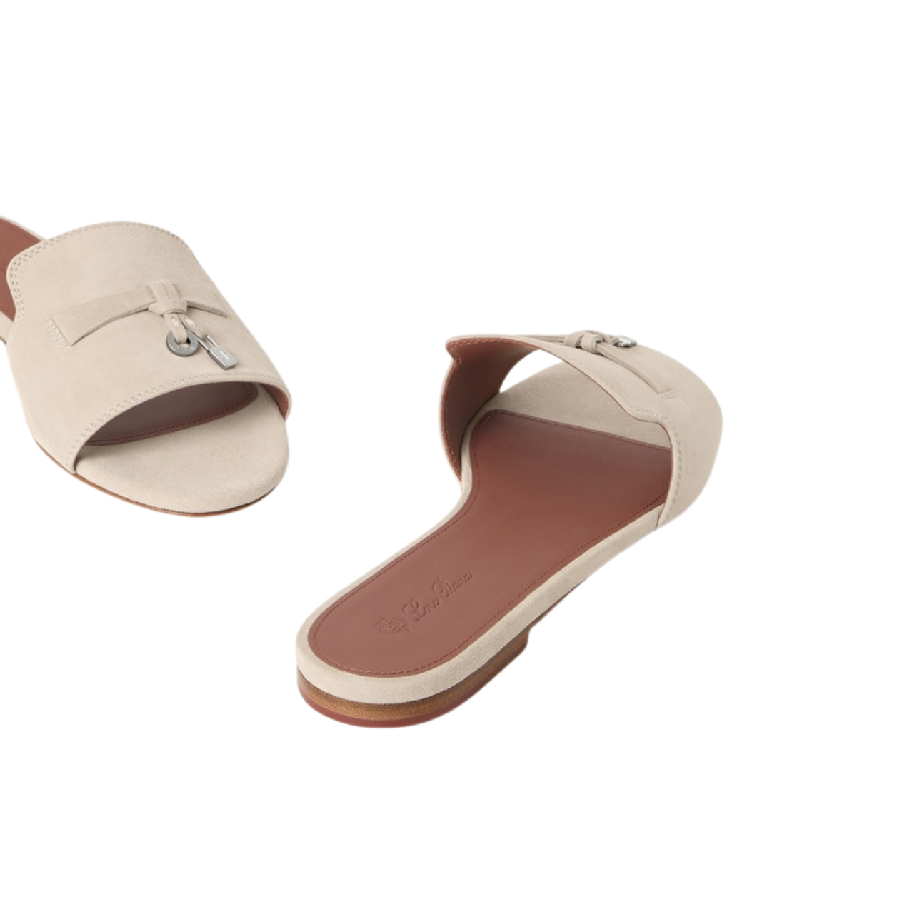 Loro piana summer charms sandal raw cashmere