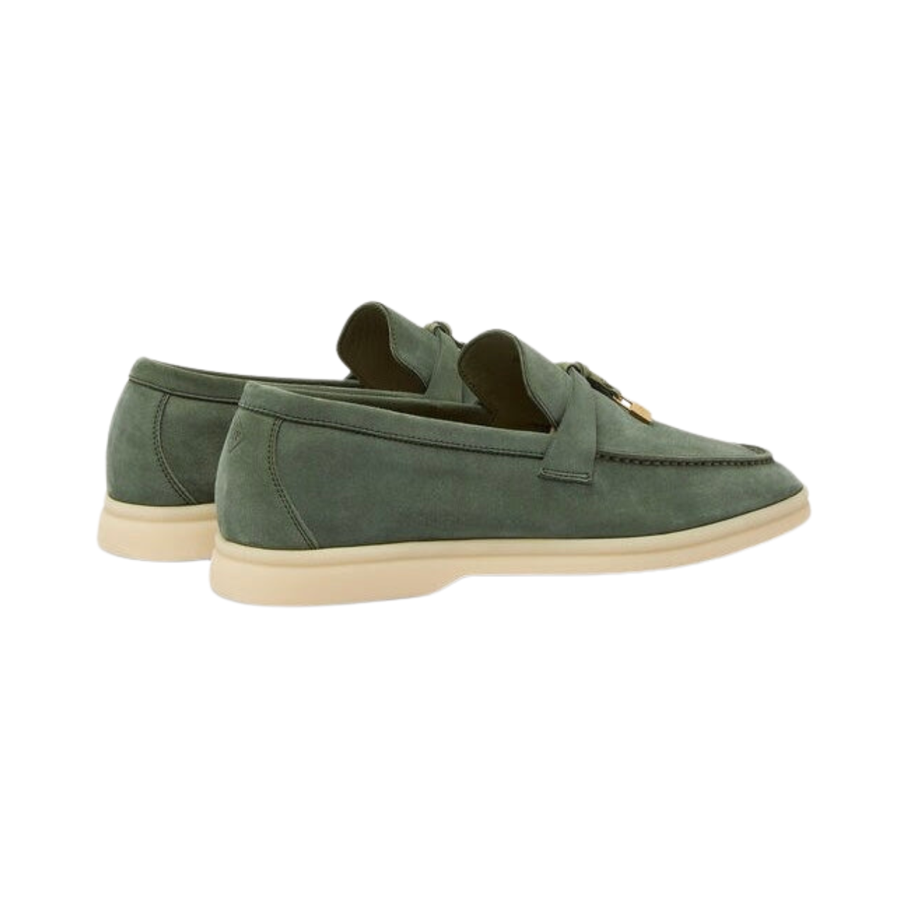 Loro Piana Summer Charms Walk Loafer Suede Green Lagoon (518W)