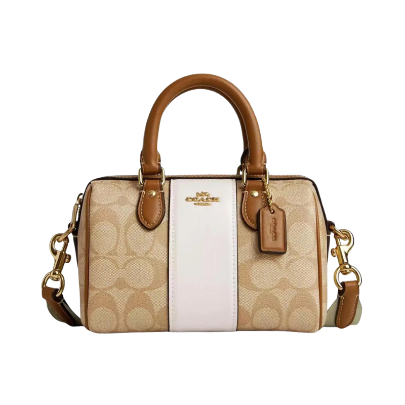 Original Outlet Coach Signature Rowan Satchel Bag