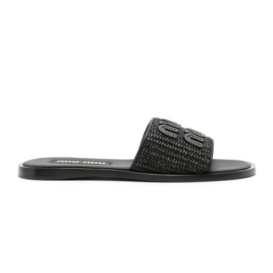 Miu Miu Wmns Slide 'Black Brandy'