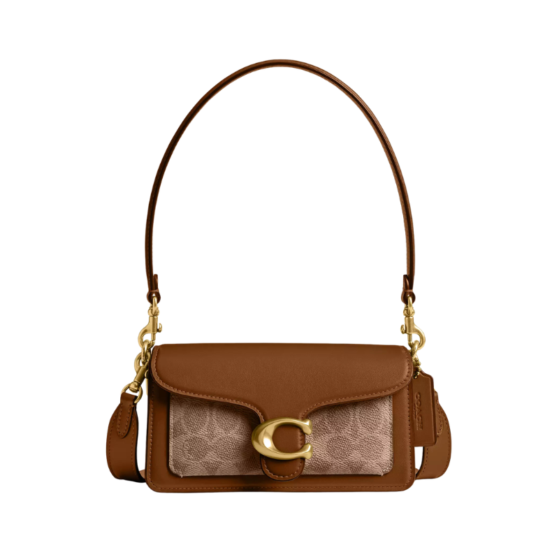 Original Outlet Coach Signature Leather Crossbody Bag – Medium