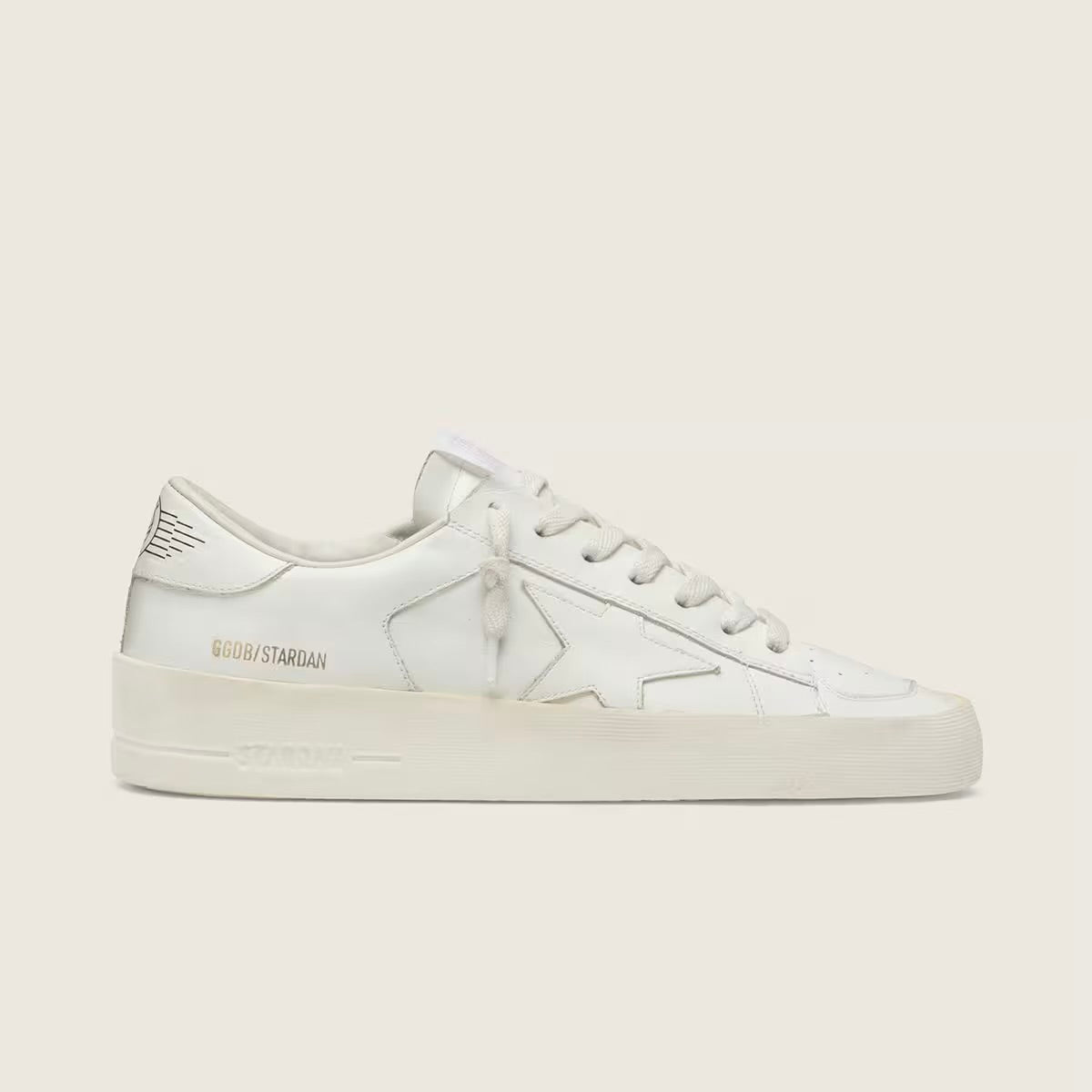Golden Goose Super-Star Stardan in total white leather(Unisex)
