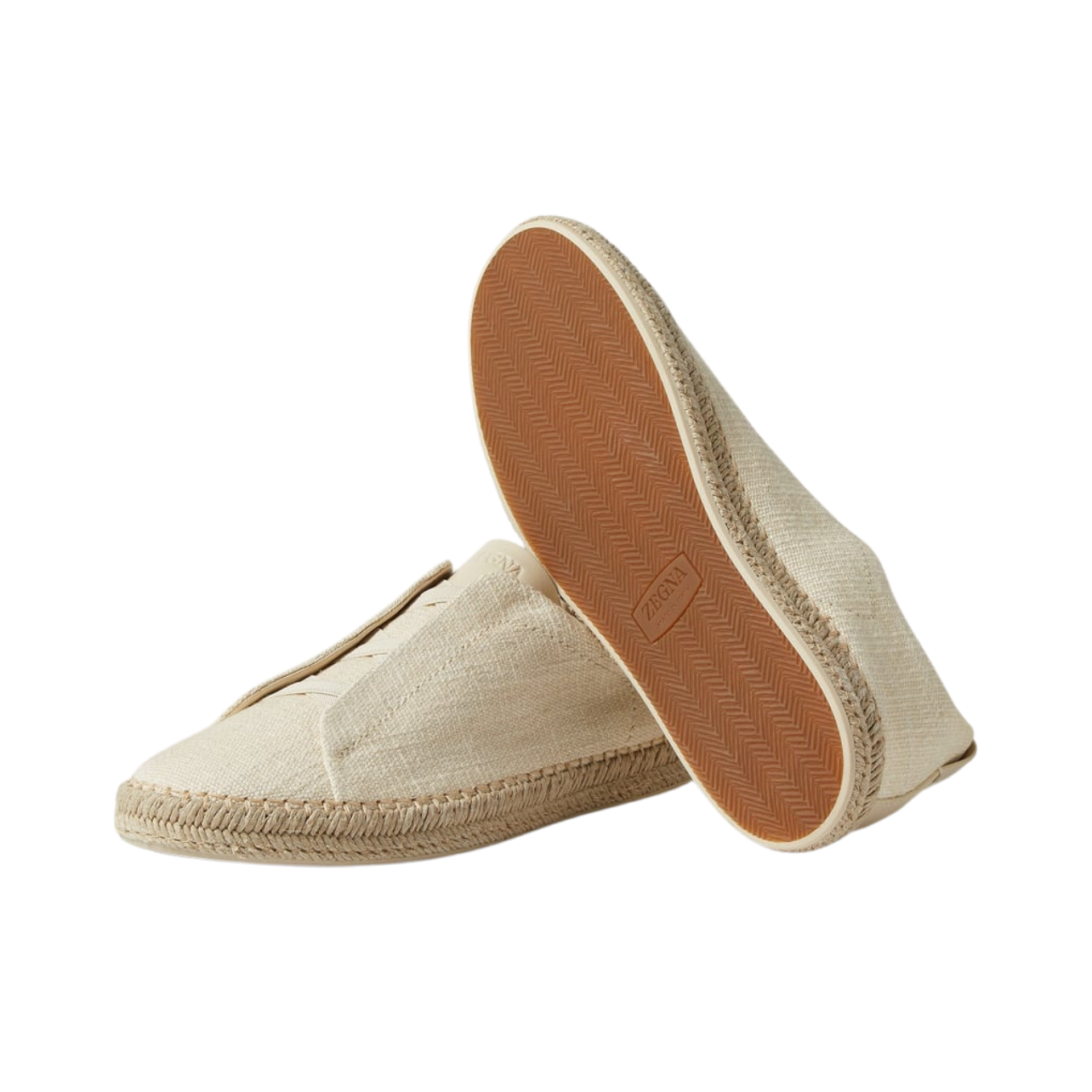 Hermes Triple Stitch™ Espadrilles - Off White Linen Blend and Leather