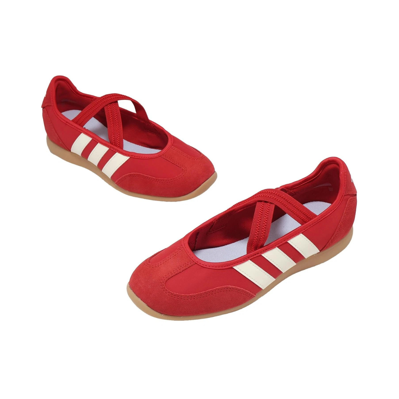 Adidas Barreda Mary Jane Better Scarlet Off White ballet falts