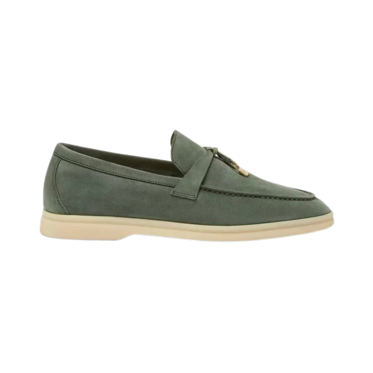 Loro Piana Summer Charms Walk Loafer Suede Green Lagoon (518W)