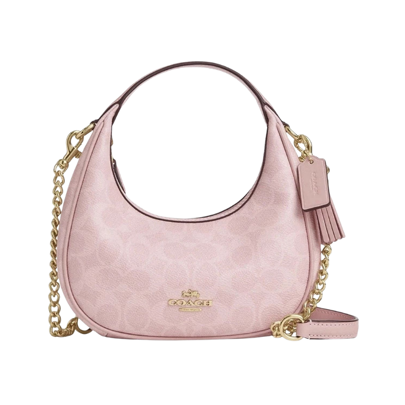 Original Outlet Coach Powder Pink Women Crossbody bag CAM83