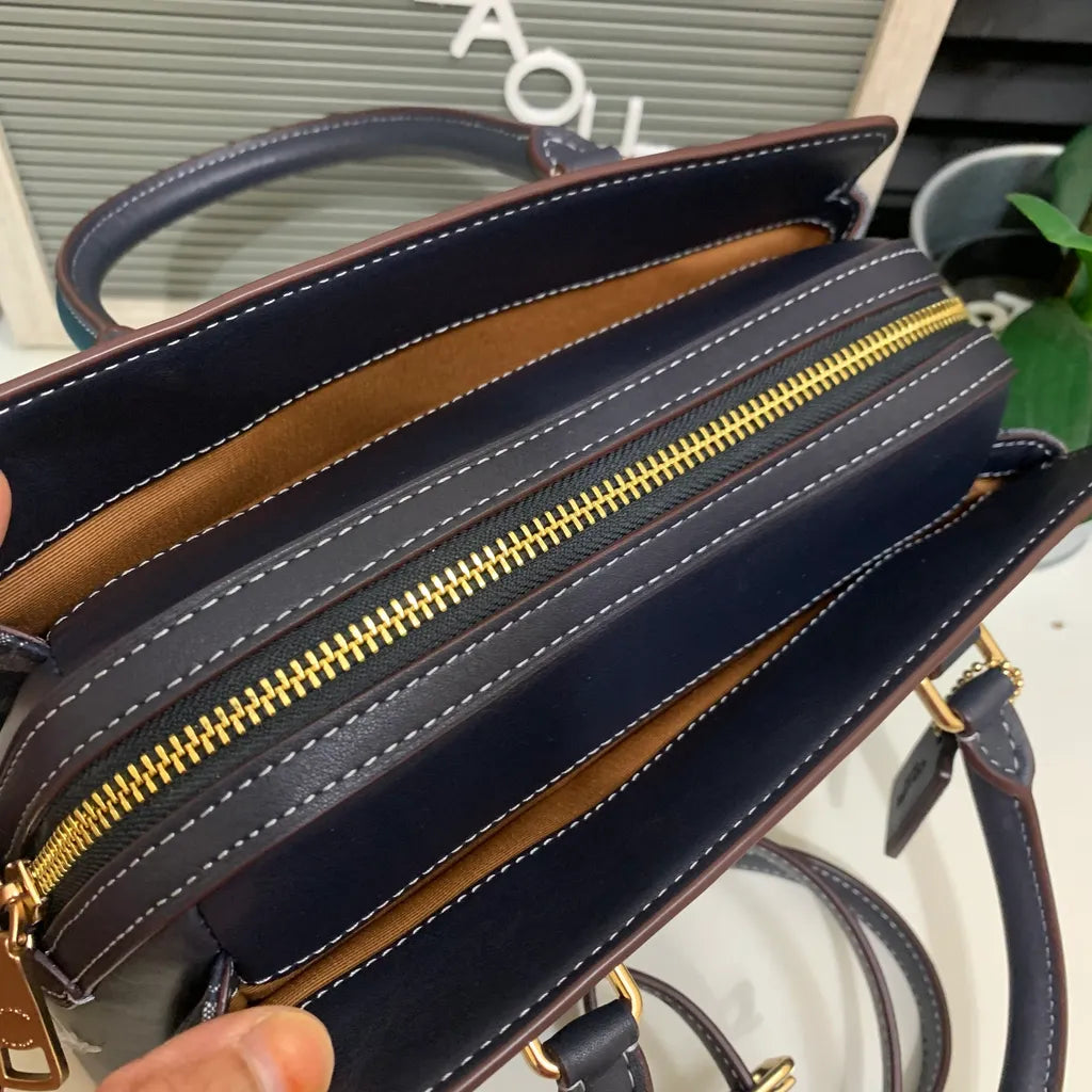 Original Outlet Coach Mini Darcie Carryall In Signature Chambray