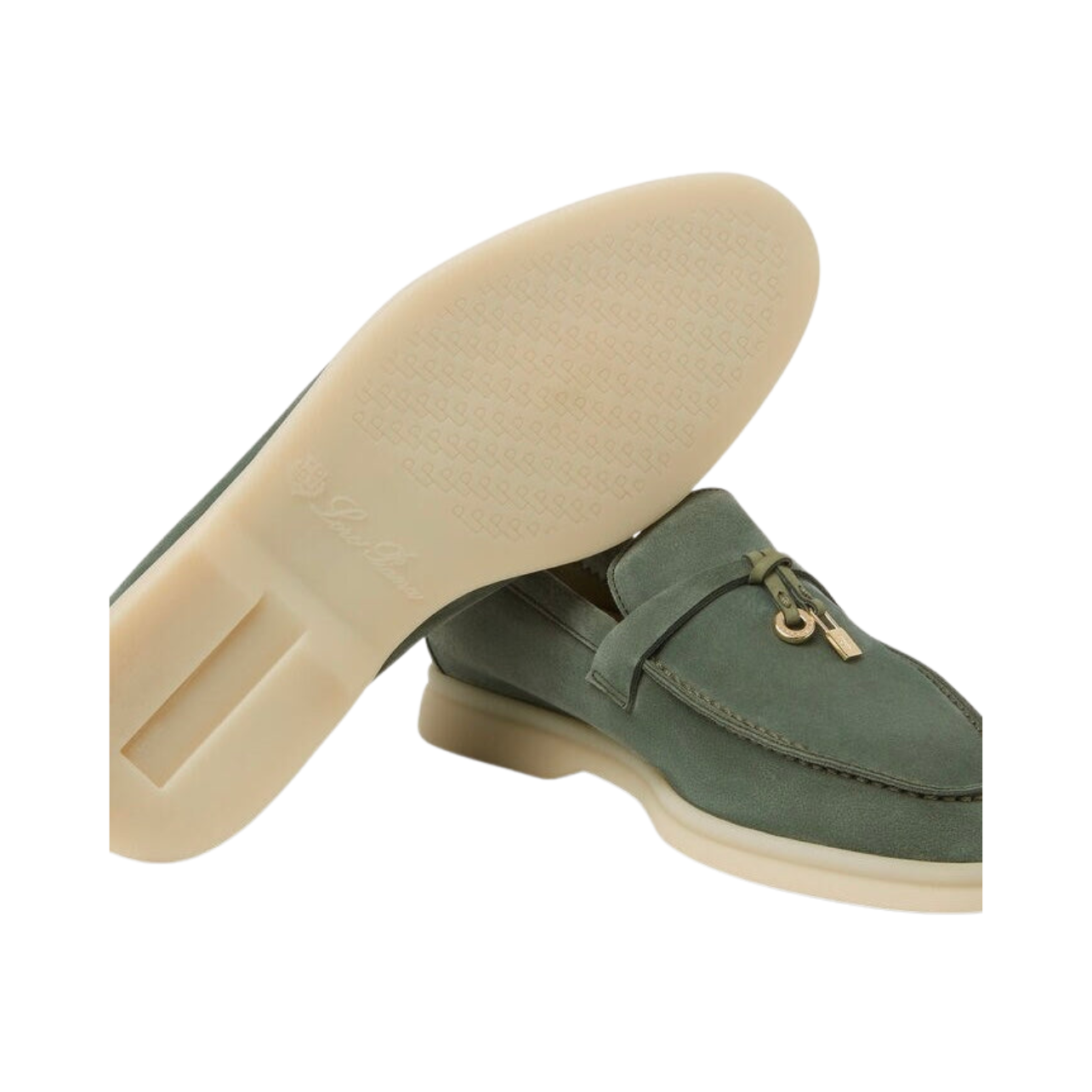 Loro Piana Summer Charms Walk Loafer Suede Green Lagoon (518W)
