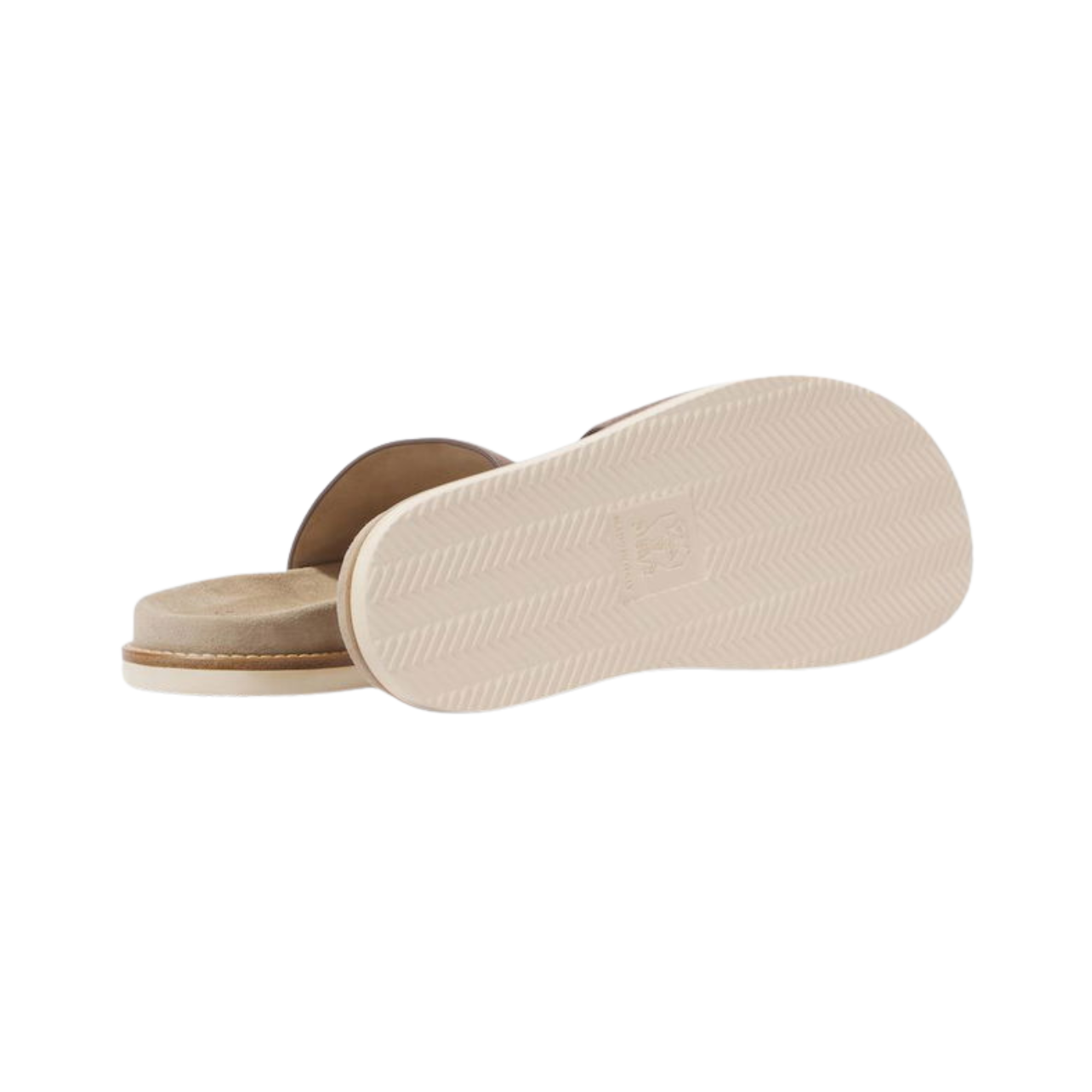 Brunello cucinelli suede slippers brown