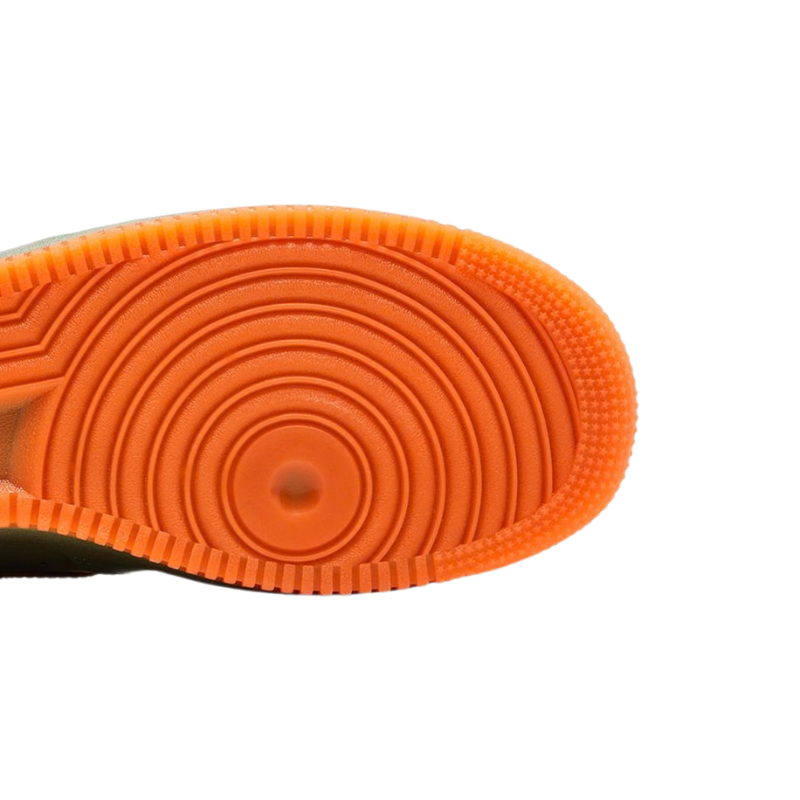 Nike air force 1 low premium oil green safety orange