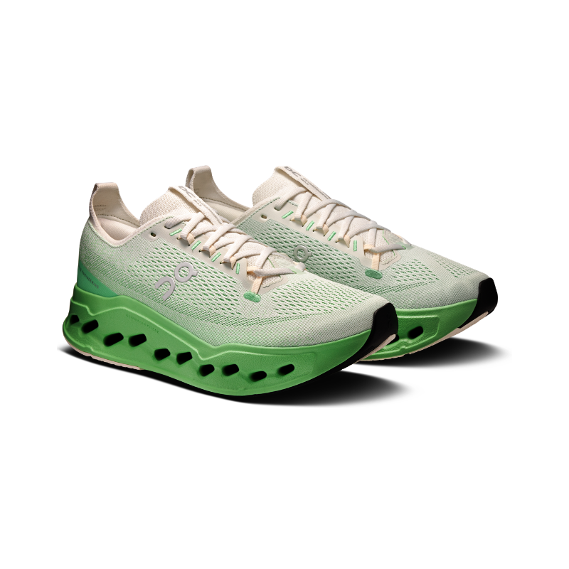 On Cloudsurfer max mens ivory honeydew