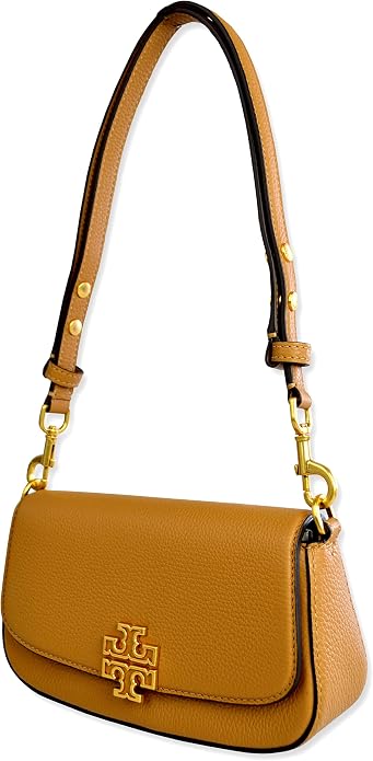 Original Outlet Tory Burch Britten Convertible Crossbody Bag with Gold Hardware