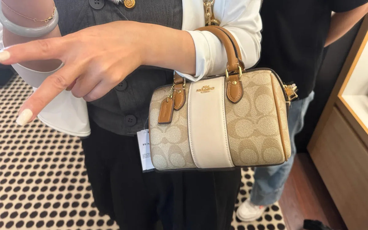 Original Outlet Coach Signature Rowan Satchel Bag