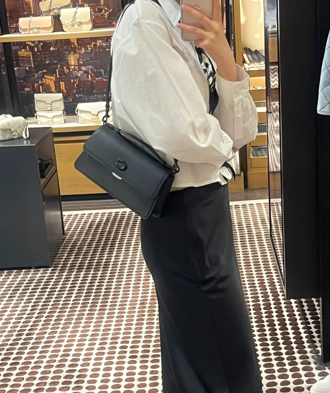 Original Outlet Coach Black Women Shoulder bag