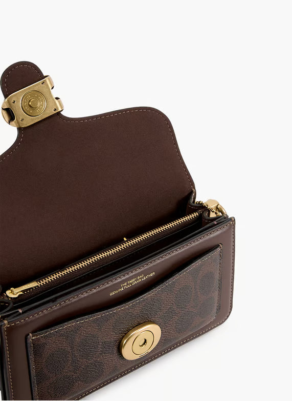 Original Outlet Coach Tabby Chain Clutch In Signature Canvas