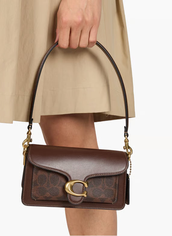 Original Outlet Coach Tabby Chain Clutch In Signature Canvas