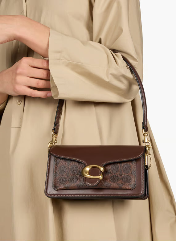 Original Outlet Coach Tabby Chain Clutch In Signature Canvas