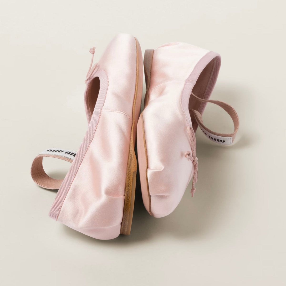 Miu Miu Satin ballerinas Orchid Pink