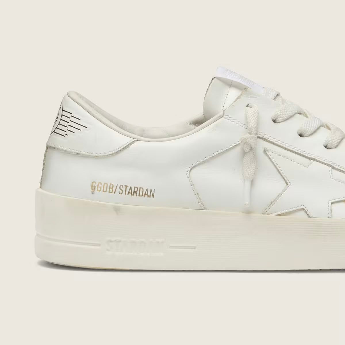 Golden Goose Super-Star Stardan in total white leather(Unisex)