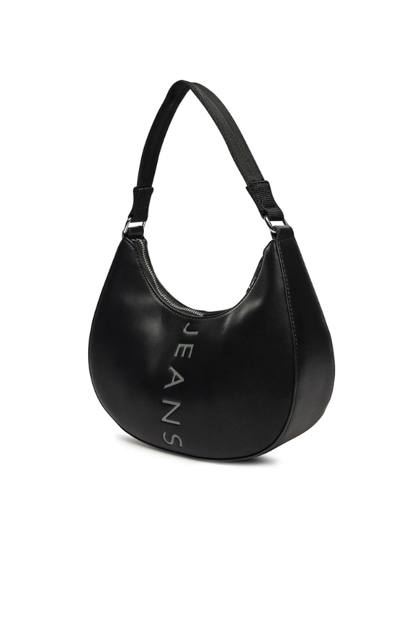 Original Outlet Tommy Hilfiger Black Women Shoulder Bag Aw0Aw16510 – Elegant Everyday Shoulder Bag