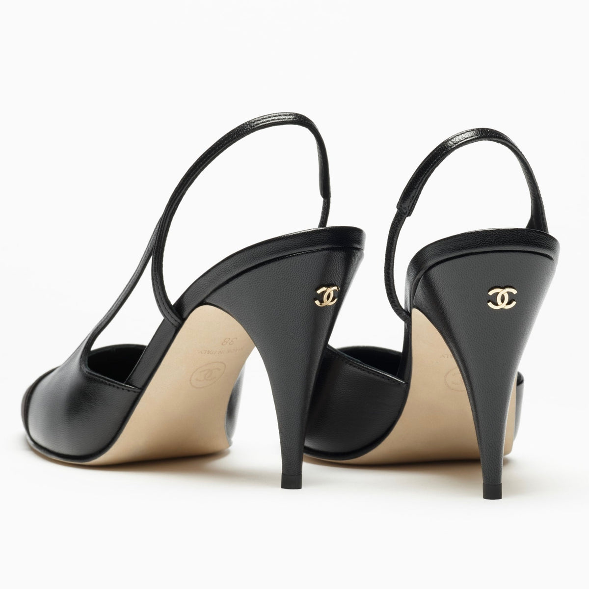 Chanel MÉTIERS D’ART 2026 SLINGBACKS GOATSKIN & MIXED FIBERS BLACK
