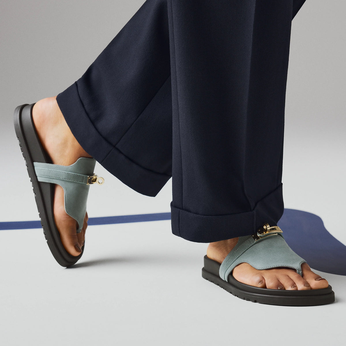 Hermès Empire sandal 'Vert Cèdre'