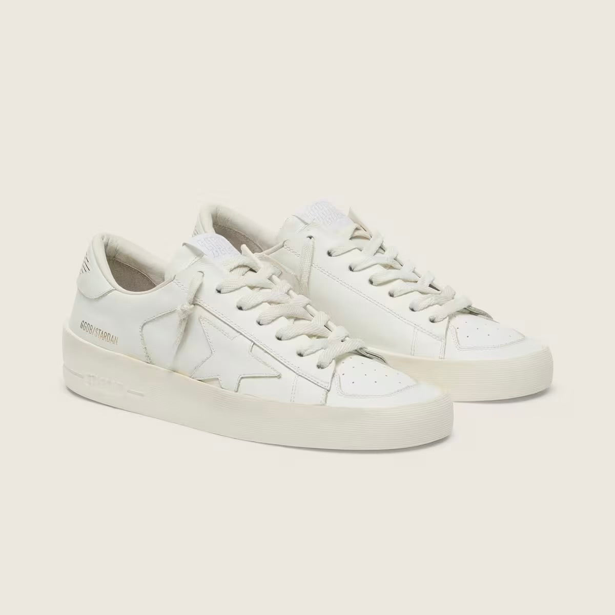 Golden Goose Super-Star Stardan in total white leather(Unisex)