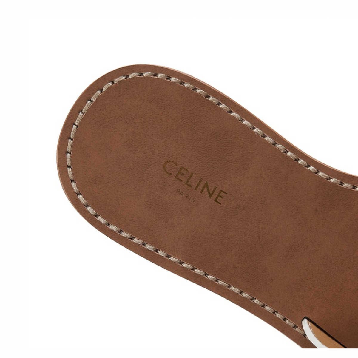 Celine Triomphe Mule White (Women's)
