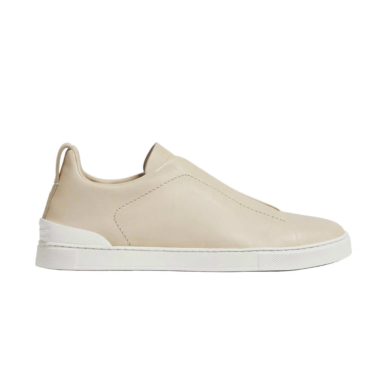 Zegna LIGHT BEIGE TRIPLE STITCH™ SECONDSKIN SNEAKERS