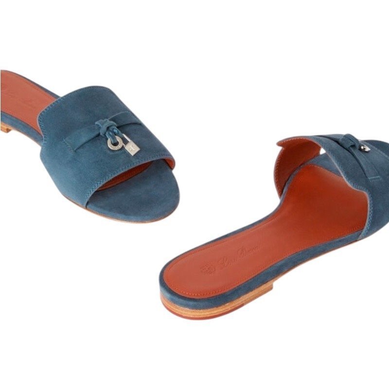 Loropiana Summer Charms Sandal Suede Goatskin Denim