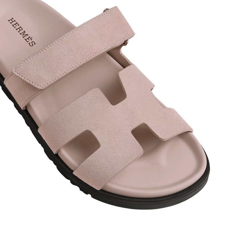 Hermès Chypre Sandals 'Pink Suede'