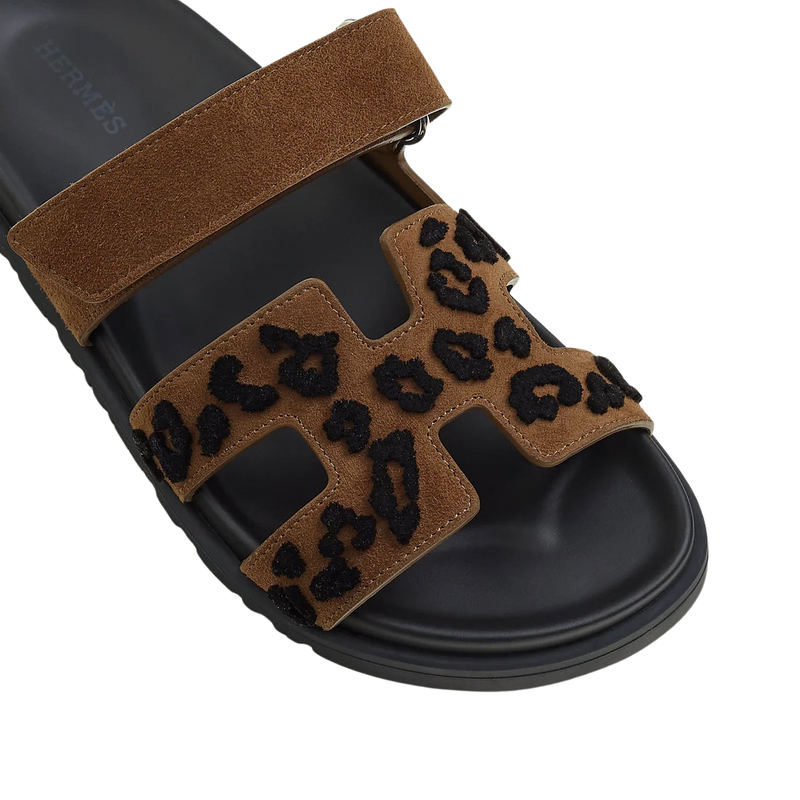 Hermès Chypre sandal 'brun fumé / noir'