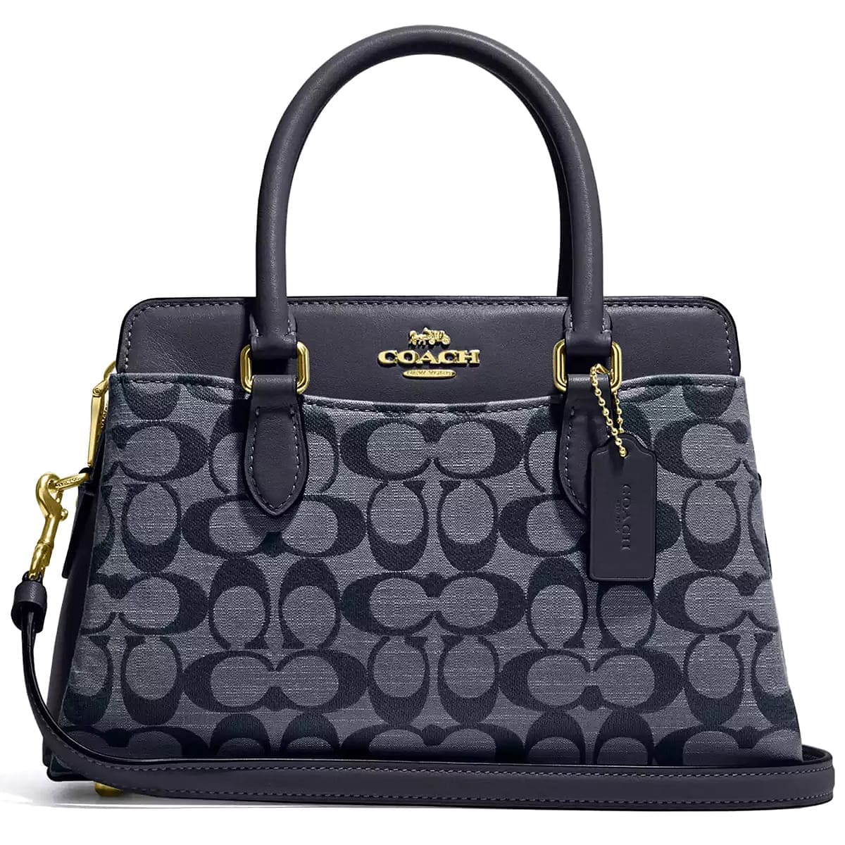 Original Outlet Coach Mini Darcie Carryall In Signature Chambray