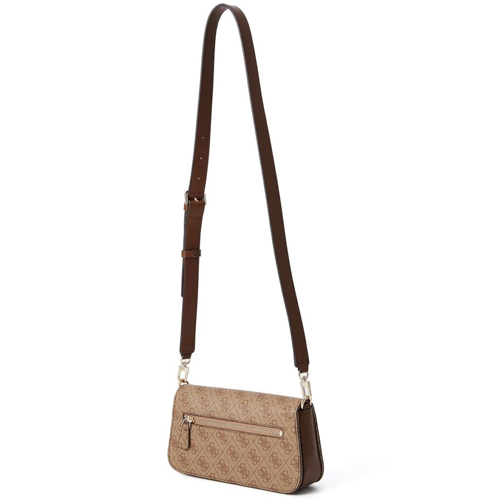 Original Outlet Guess Latte Brown Women Shoulder Bag